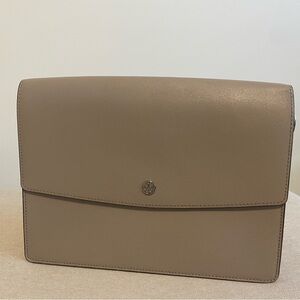 Tory burch gray shoulder bag